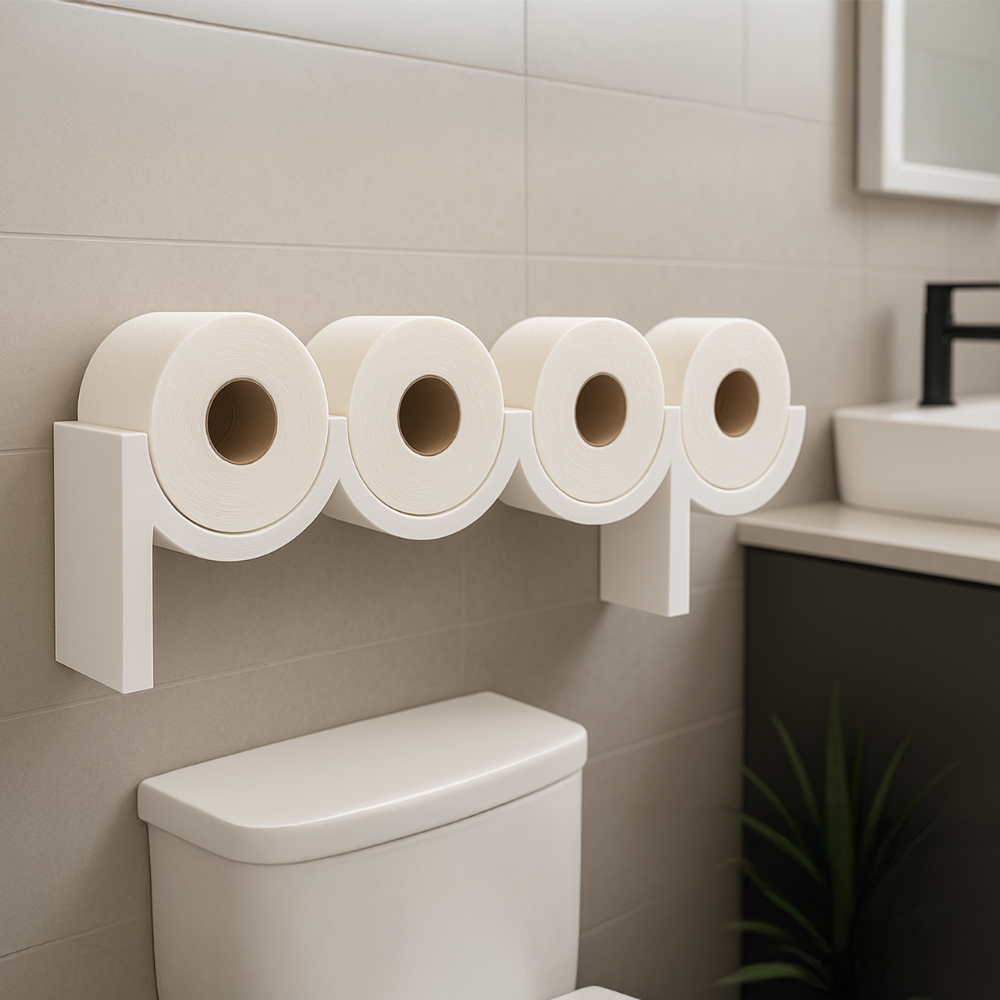 POOP Toilet Paper Holder - Bathroom Wall Mounted